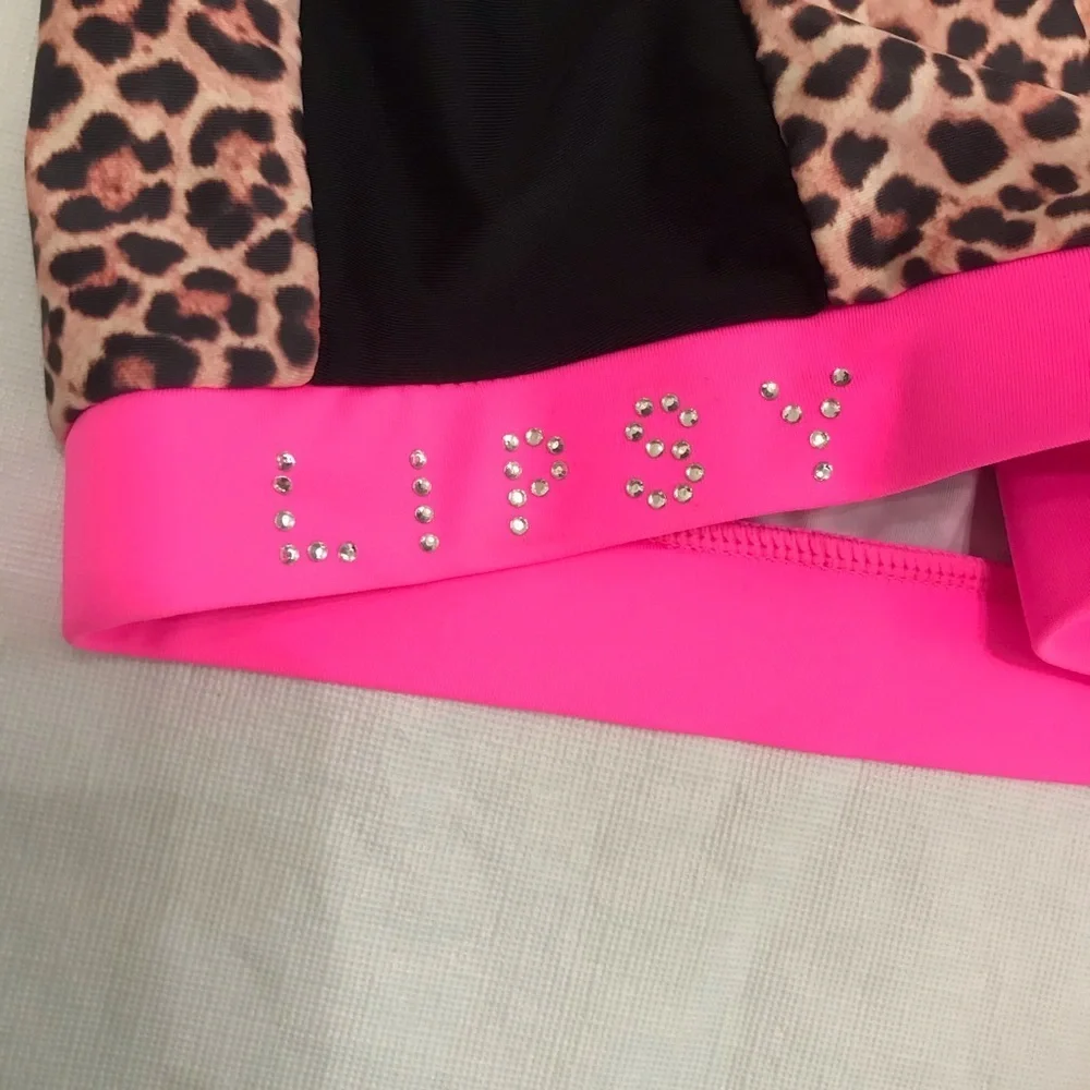 Lipsy London Cheetah Long Sleeve Swim Top
